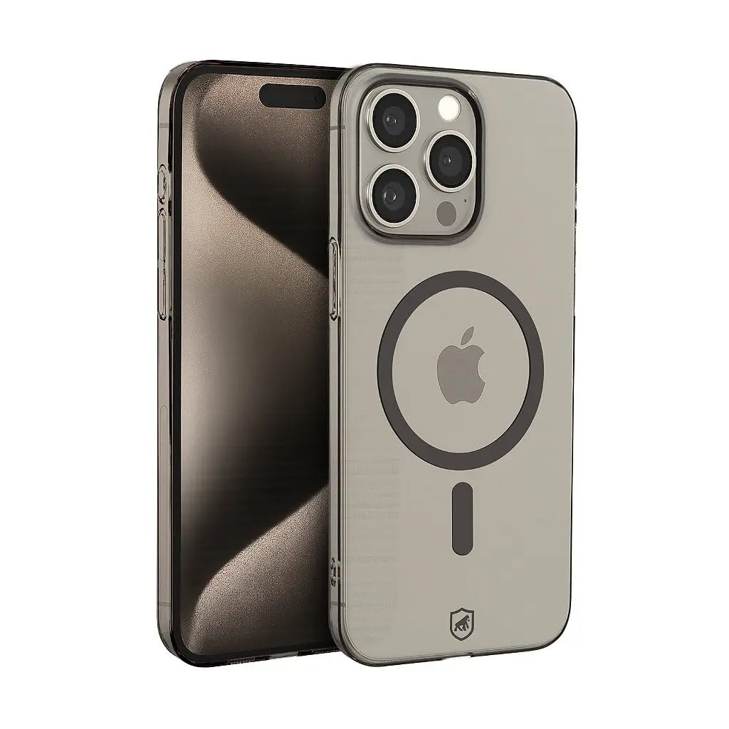Gshield Capa Case Capinha Crystal Slim em Acrílico Compatível com Magsafe (Titanium, iPhone 15 Pro Max)