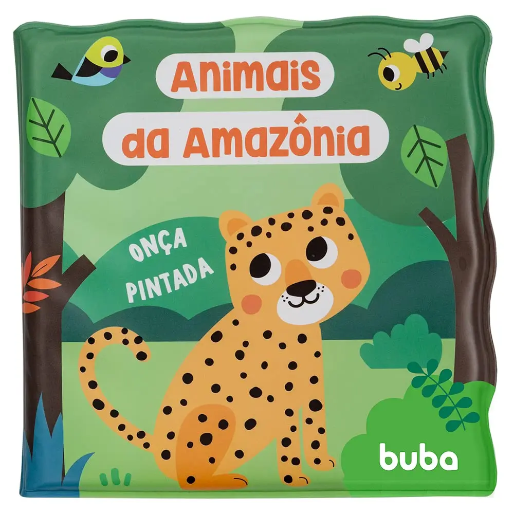 Kit de Livrinho de Banho Buba, Animais da Amazônia