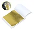 100 Folhas de Ouro Comestível 9x9cm para Bolos - 1