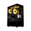 Gabinete Gamer Liketec Heydar Dark, Mid Tower, ATX, Lateral e Frontal em Vidro Temperado, Preto - LC-CB-HEYDAR-2084 - 1