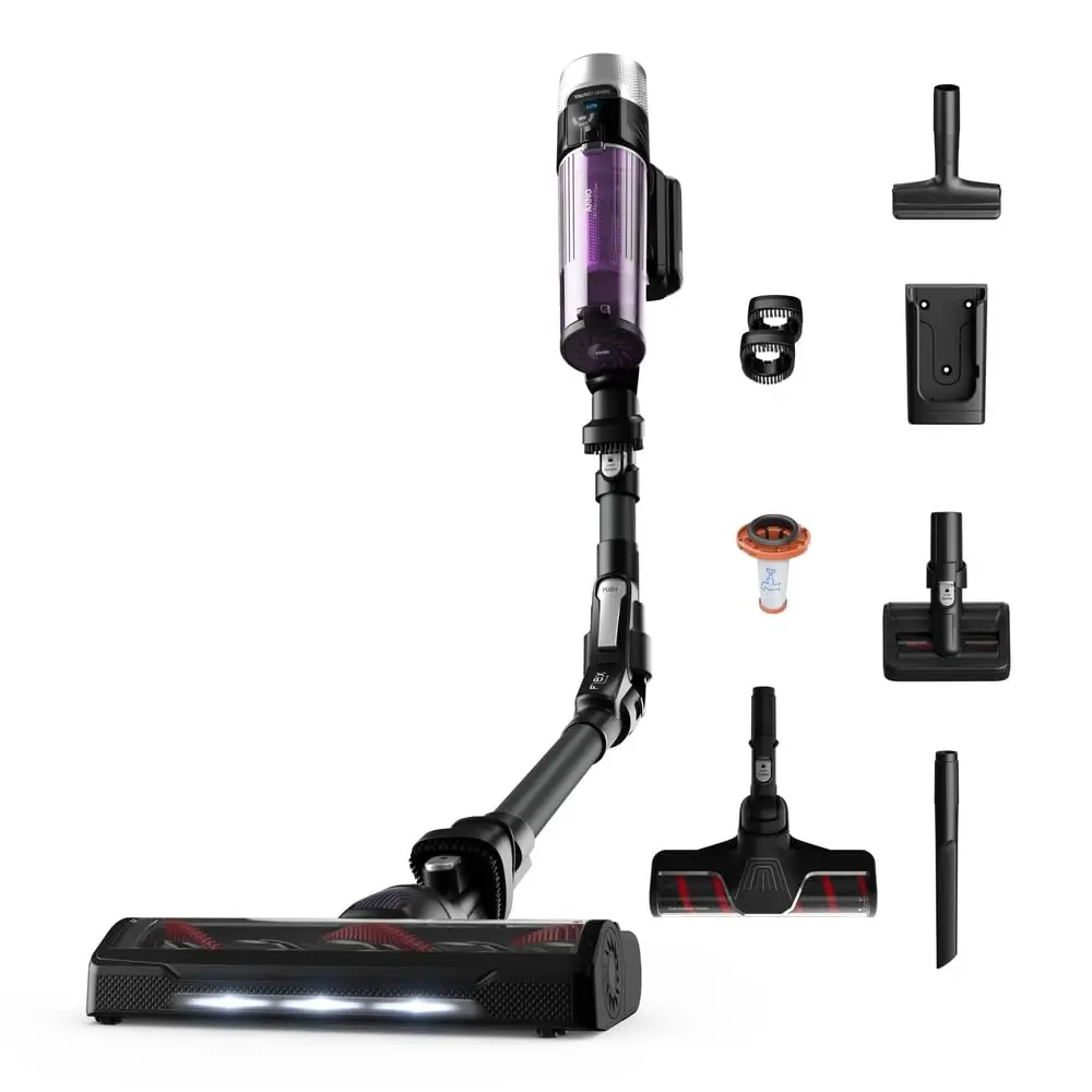 Aspirador de Pó Versatil Sem Fio Arno X-FORCE FLEX 9.60 com Tubo Flexível, Exclusiva Escova para Pisos Duros e rodapés, Ajuste Automático de Sucção e 8 Acessórios, XF9P Bivolt