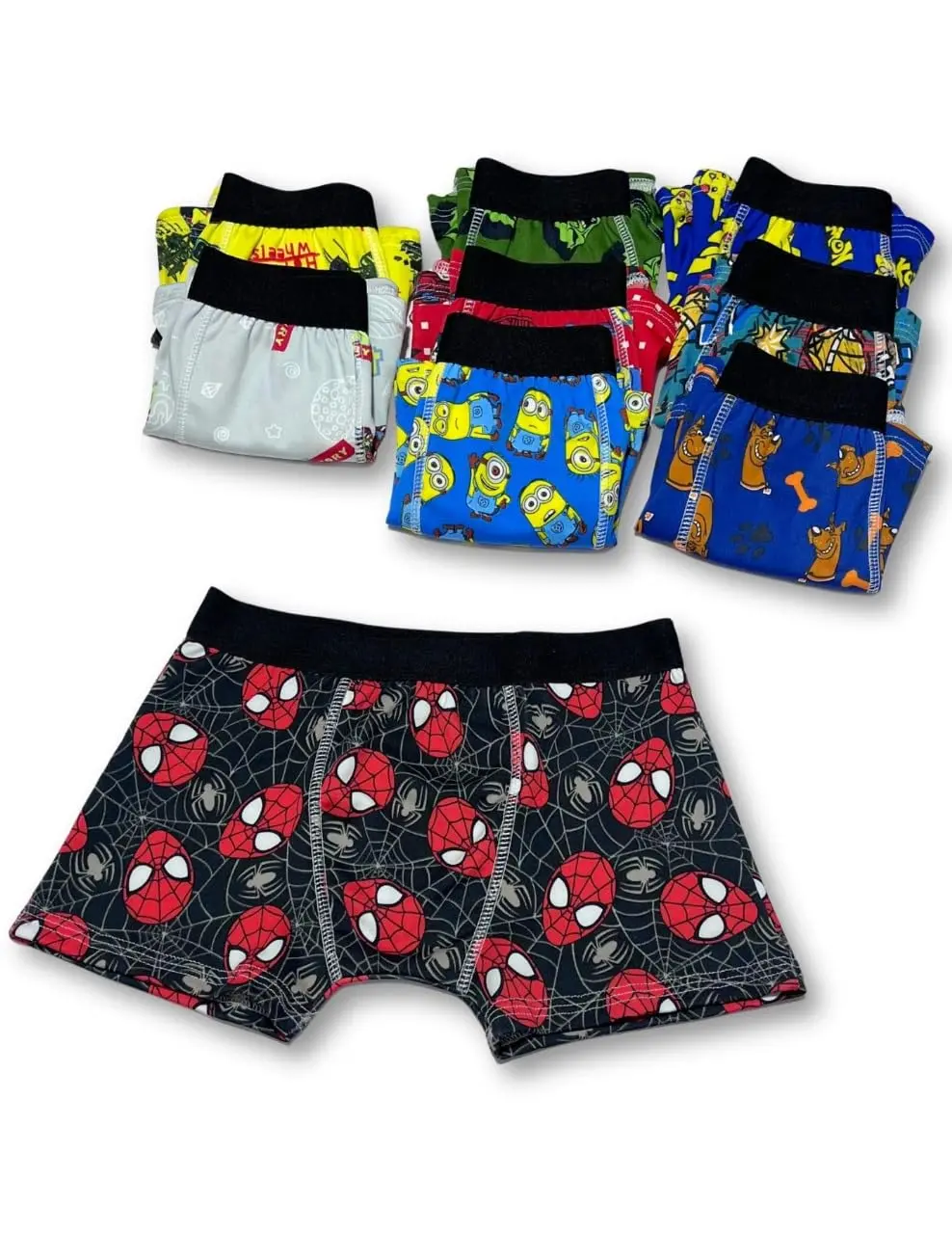 Cueca Infantil Menino Boxer Confortável Estampadas para meninos kids Box 5 peças