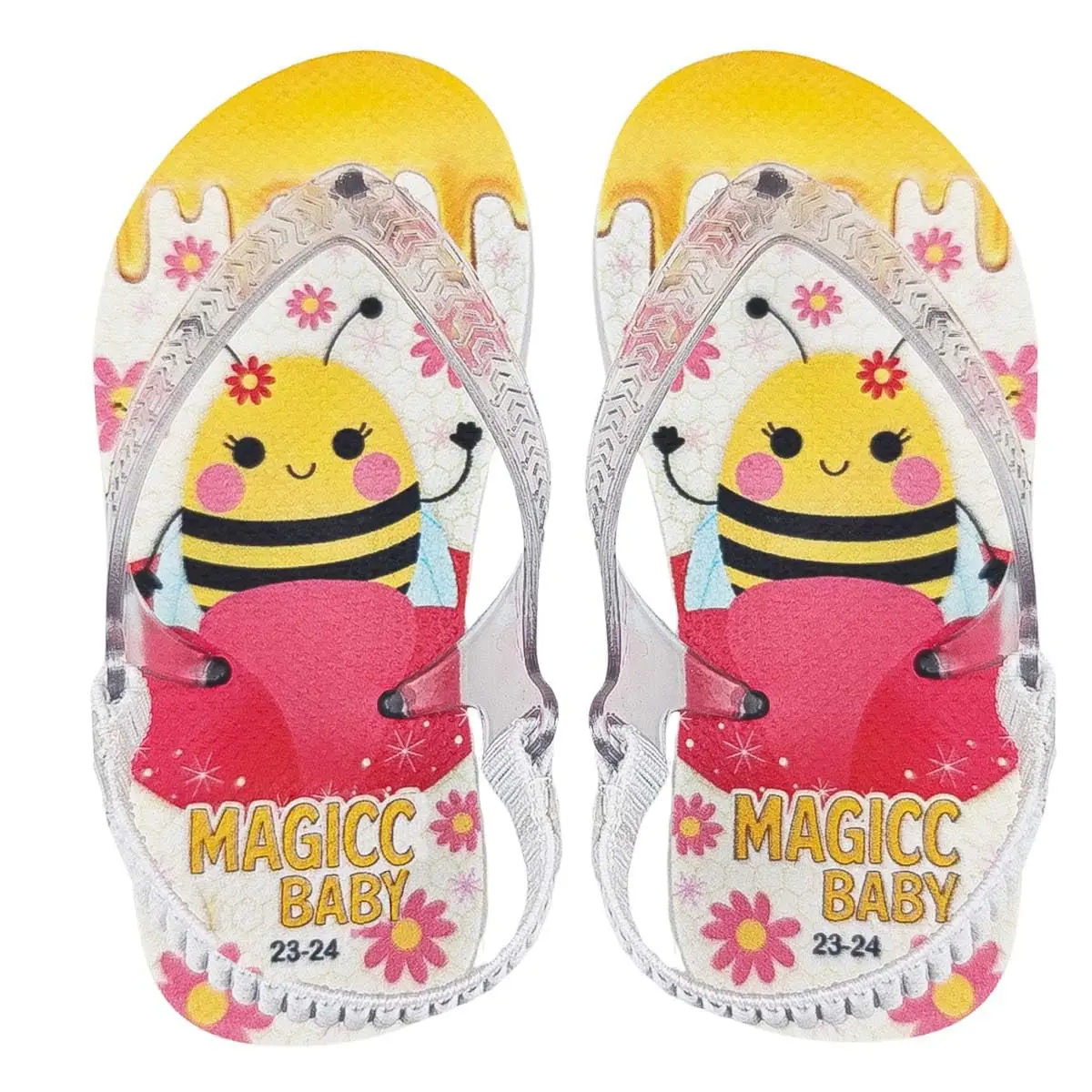 Chinelo Bebê Sandália Abelhinha Magicc Baby - 1