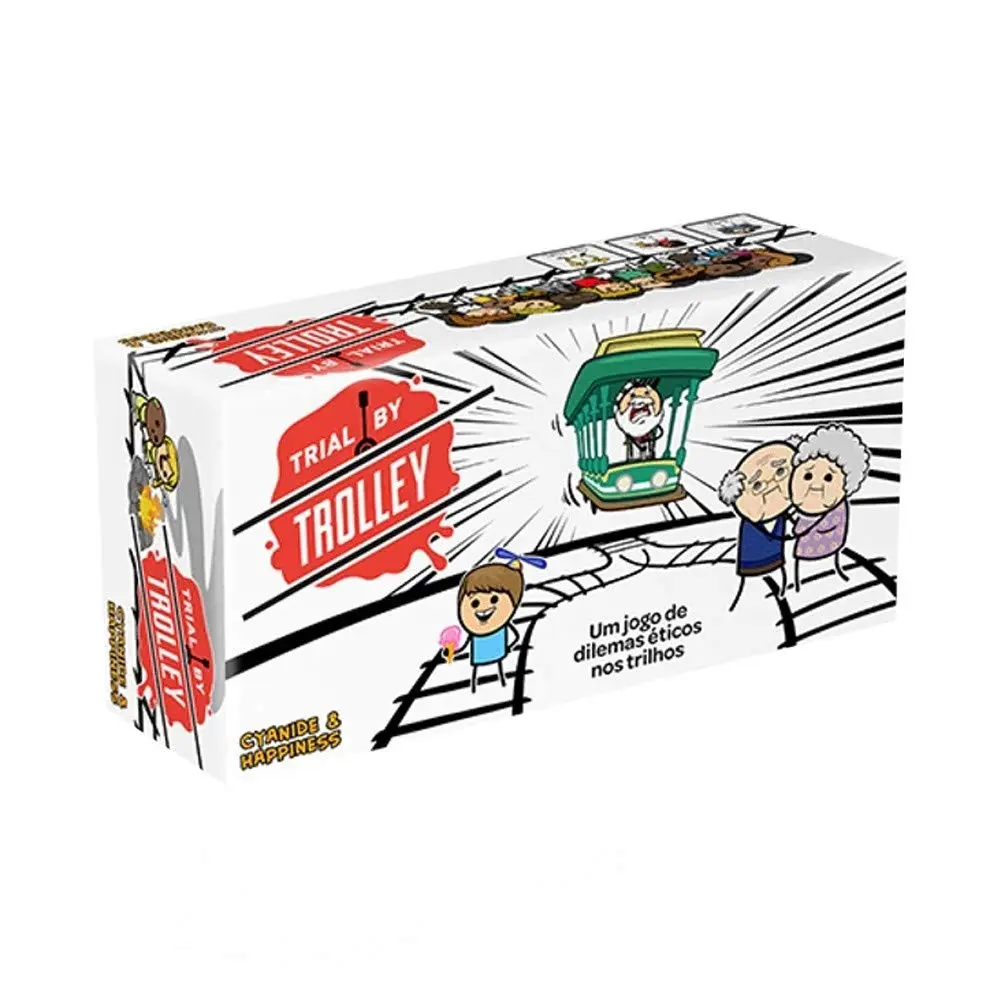 Galápagos, Trial by Trolley, Jogo de Cartas para Amigos, 3 a 13 jogadores, 15 minutos por partida