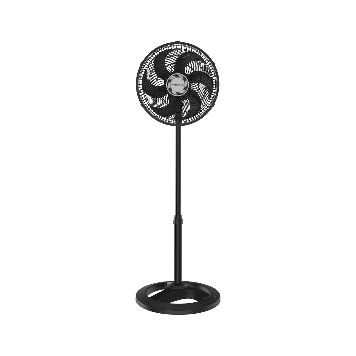 Ventilador de Coluna Preto 30cm Turbo 6 Pás Oscilante 220V Ventisol | Classificação A em consumo de energia