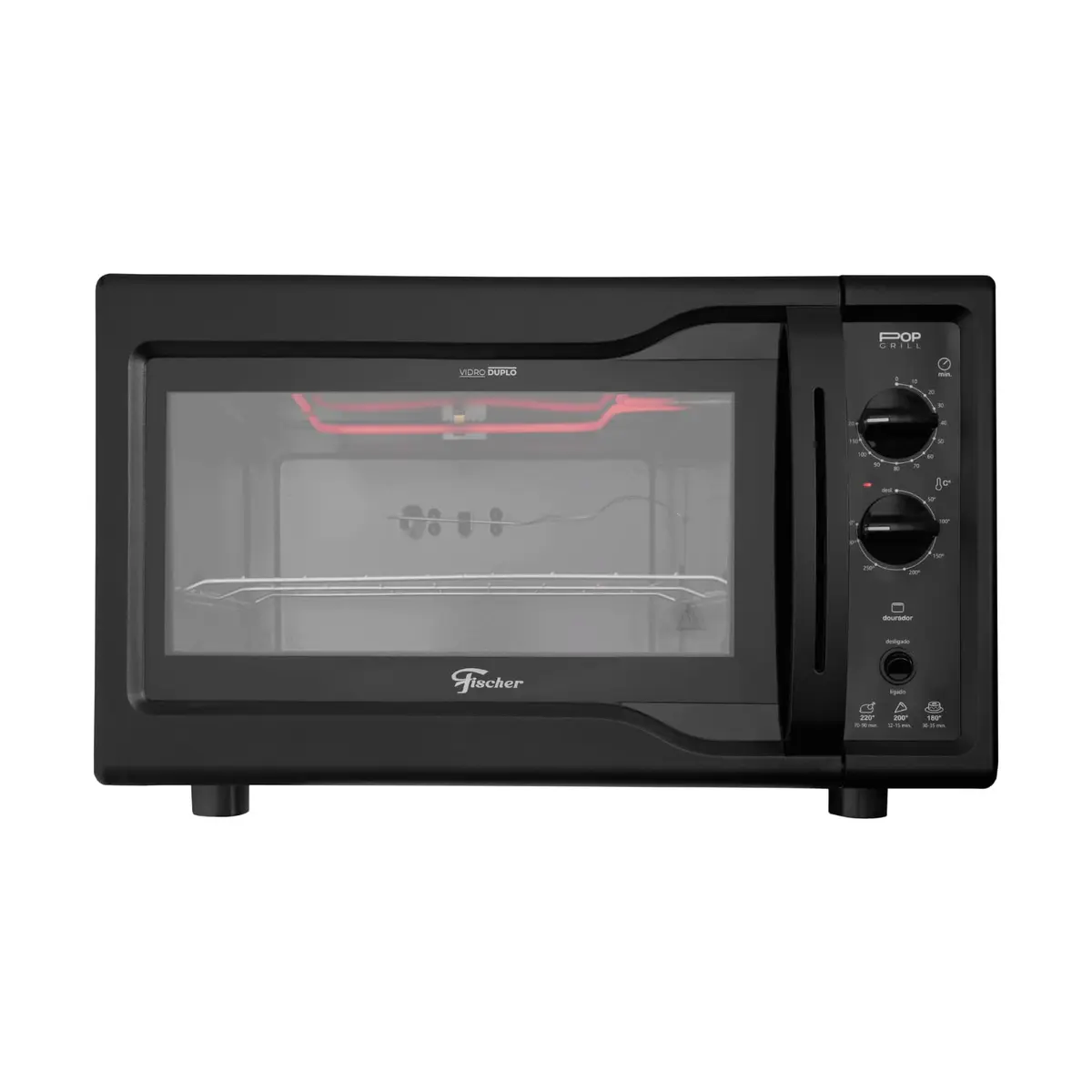 Fischer Forno Elétrico Bancada Pop Grill 44L Black 127V 34313-94808