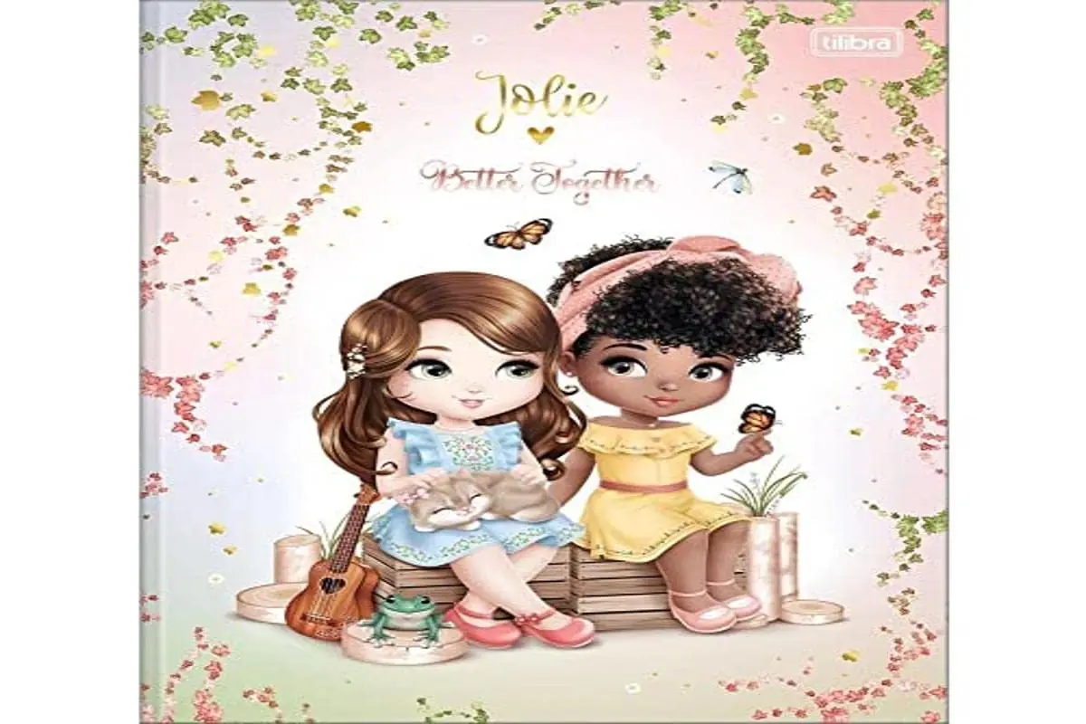 Caderno Brochurão Tilibra Jolie, 80 Folhas, Pack com 5 Unidades | Capa Dura