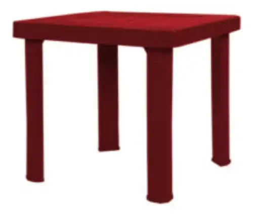 Mesa Mesinha Infantil Desmontável Multiuso Cor Vinho - 1