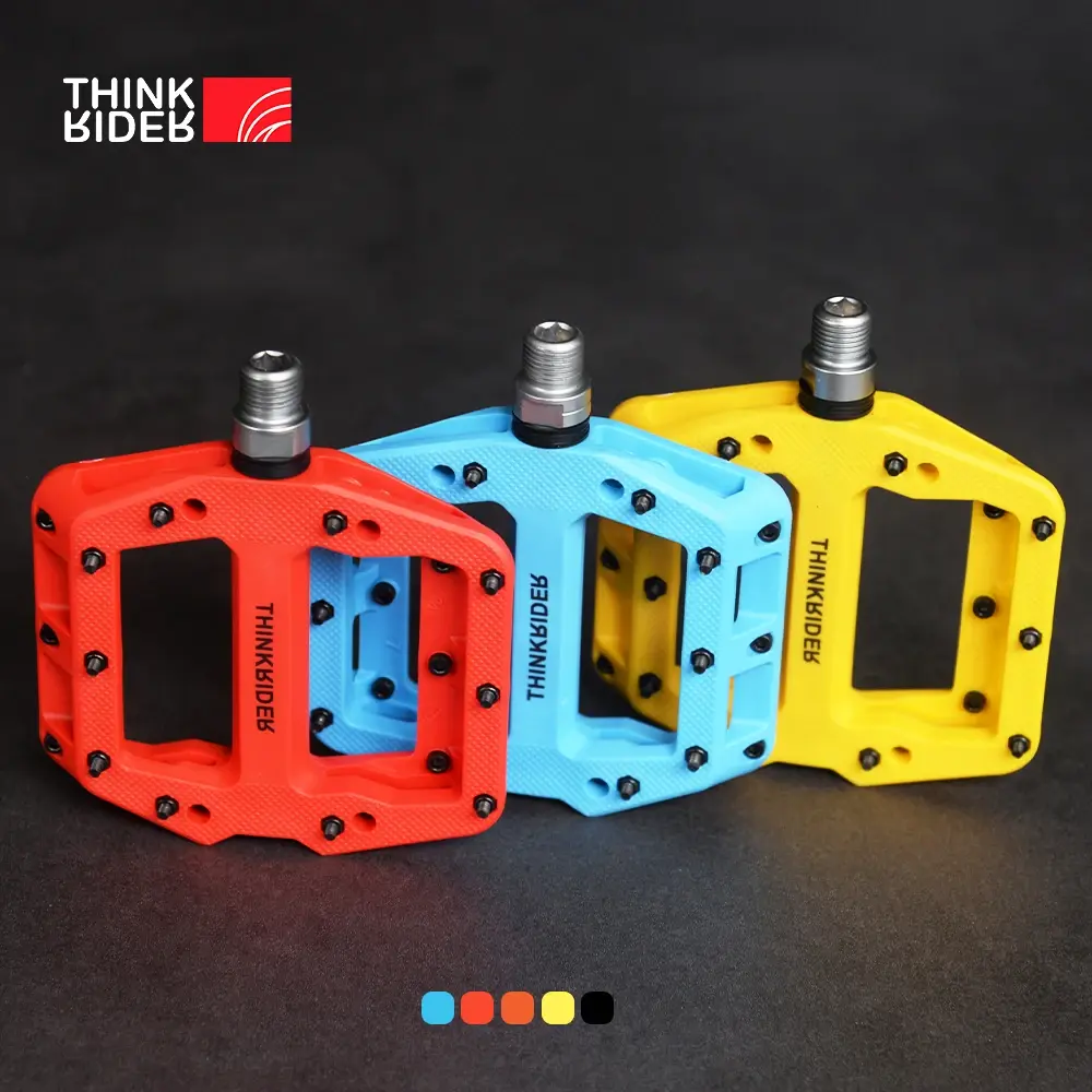 ThinkRider-Pedais antiderrapantes ultraleves para bicicleta, 3 rolamentos, rolamento de pé, acessórios de bicicleta