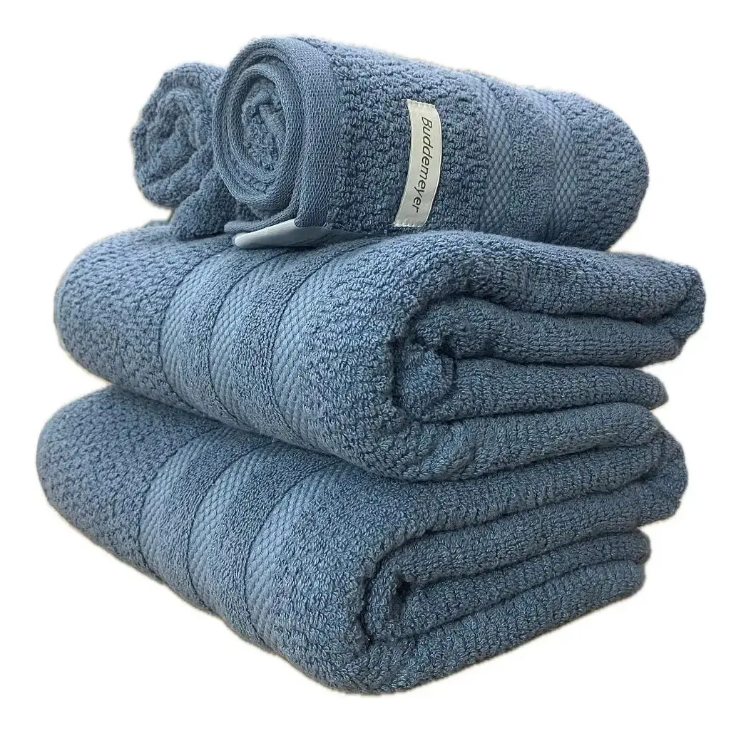 Jogo Toalha Banhão Buddemeyer Vanilla Extra Soft Algodão 4pç Cor Azul