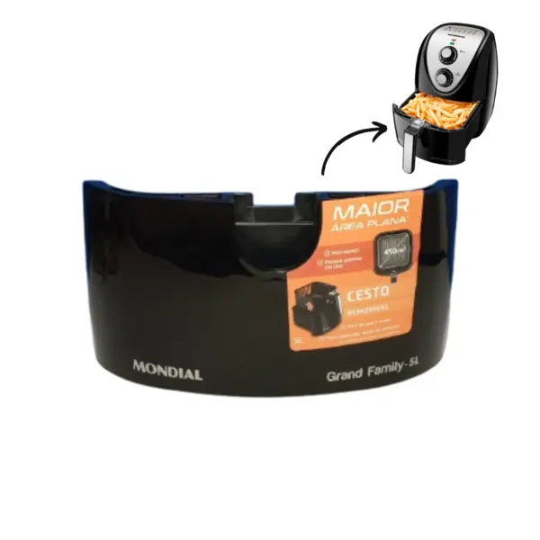 Adereço Acabamento Frontal P/ Air Fryer Mondial Afn-50-bi 5l - 1
