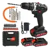 Parafusadeira E Furadeira Elétrica 21v 110/220v +2 Baterias - 1