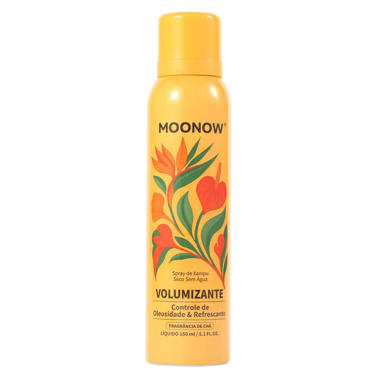 MOONOW Shampoos Secos, Spray de Xampu Seco Sem Água Volumizante – Controle de Oleosidade & Refrescante, Fragrância de Chá, 150ml (150ML)