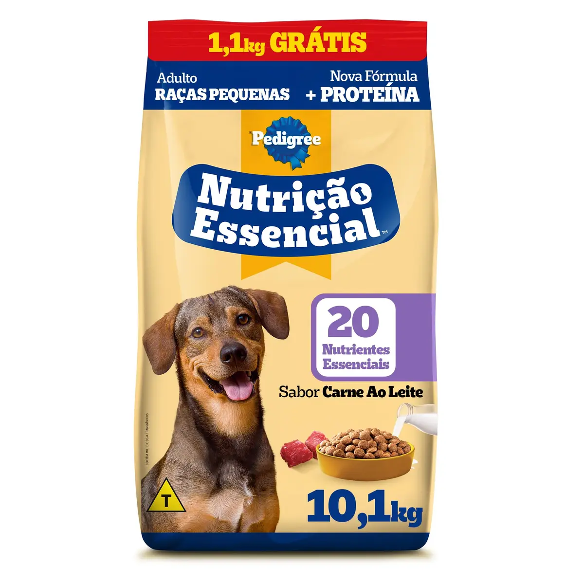 Ração Pedigree Nutrição Essencial Carne Ao Leite Para Cães Adultos