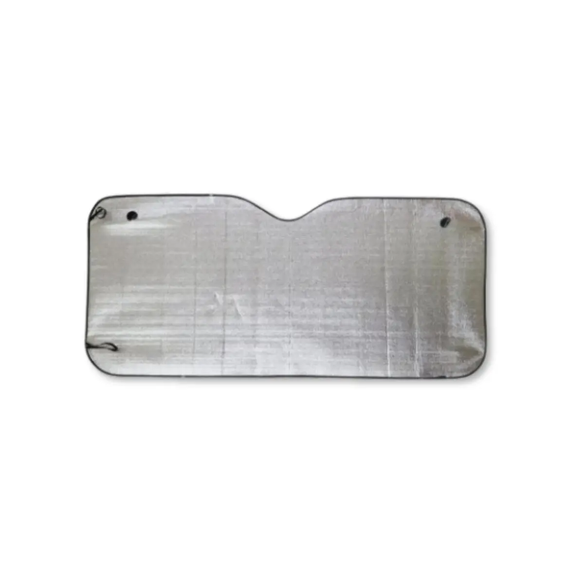 Protetor Solar Para Parabrisa Automotivo Alumínio Refletivo 130x60cm Dobrável Universal Anti Calor UV Proteção Interna Painel Bancos Carro - 1