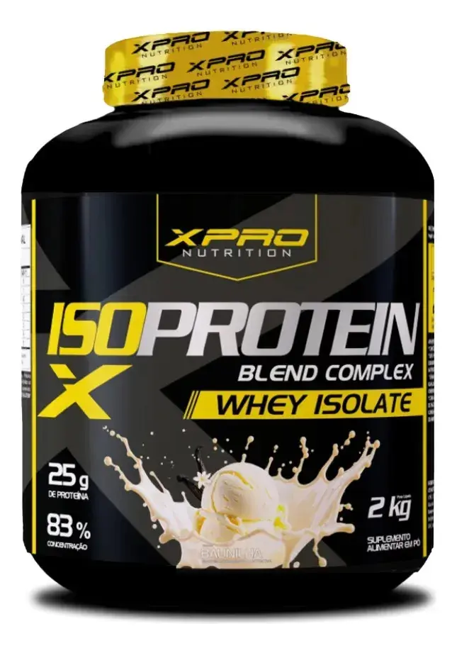 Whey protein XPro Nutrition Iso Blend Complex em pó sabor Baunilha x 2kg - 1