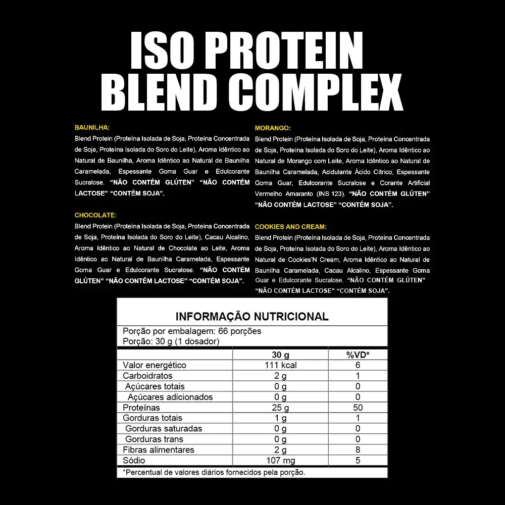 Whey protein XPro Nutrition Iso Blend Complex em pó sabor Baunilha x 2kg thumbnail 2