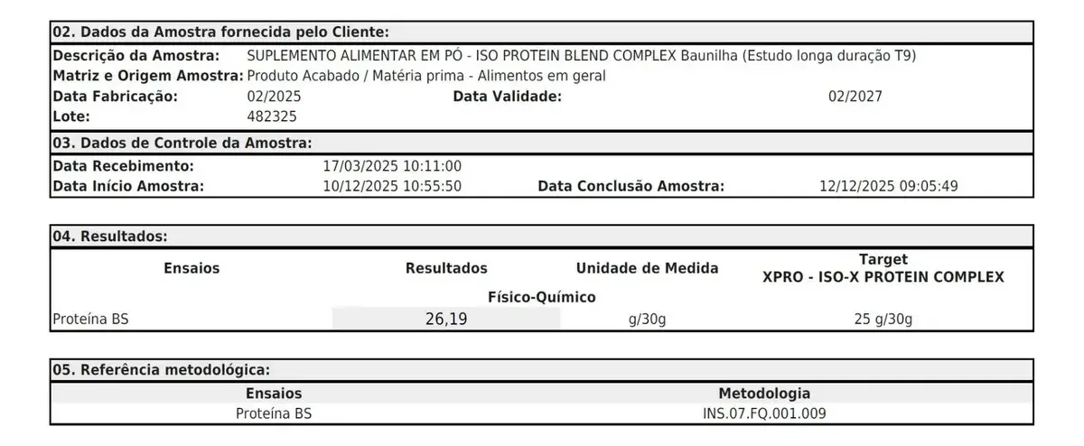 Whey protein XPro Nutrition Iso Blend Complex em pó sabor Baunilha x 2kg thumbnail 7