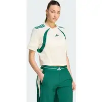 Camiseta de Malha Hyperglam 3 Listras Color Block Mulher adidas