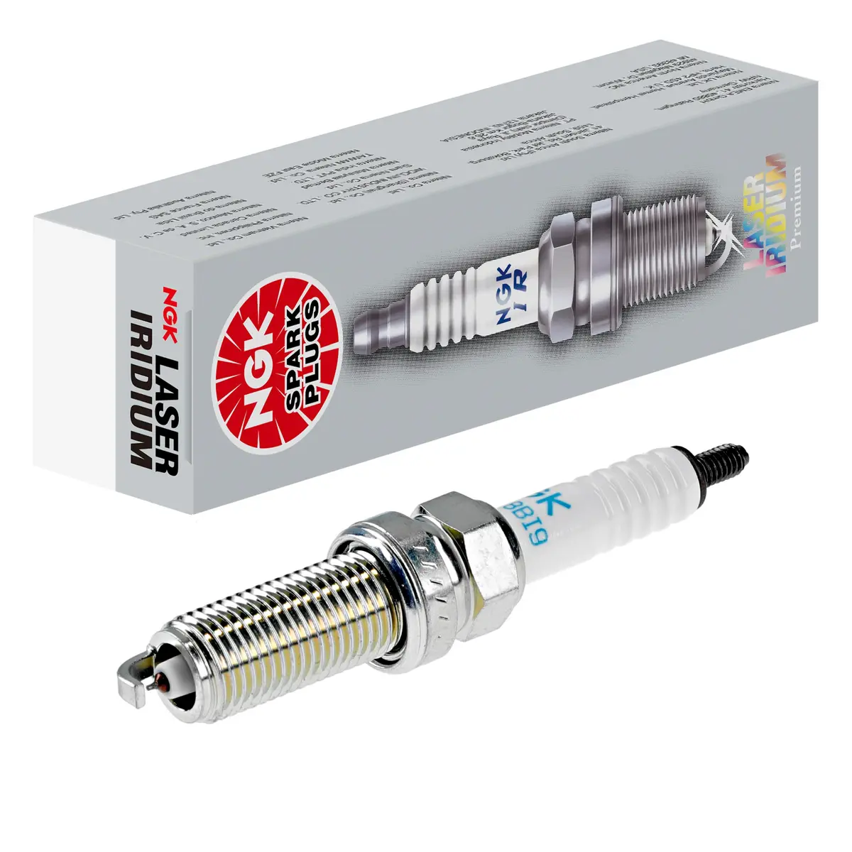 NGK Vela de ignição de irídio a laser LKAR8BI9 | Substitui 60139093000. Classificação de quilometragem 80k-100k. - 1