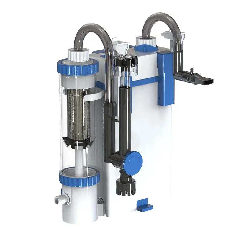 Filtro Aquario Hang On 10-100l,Fluxo Ajustável,Silencioso,Aquario Para Peixes com 3 Almofadas de Flocos,Skimmer de Óleo e Bico Tipo Pato,Filtro para Aquario para Filtragem Interna de Aquários (110V)