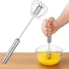 Batedor de Ovos Inox 30cm só empurrar p baixo - 1