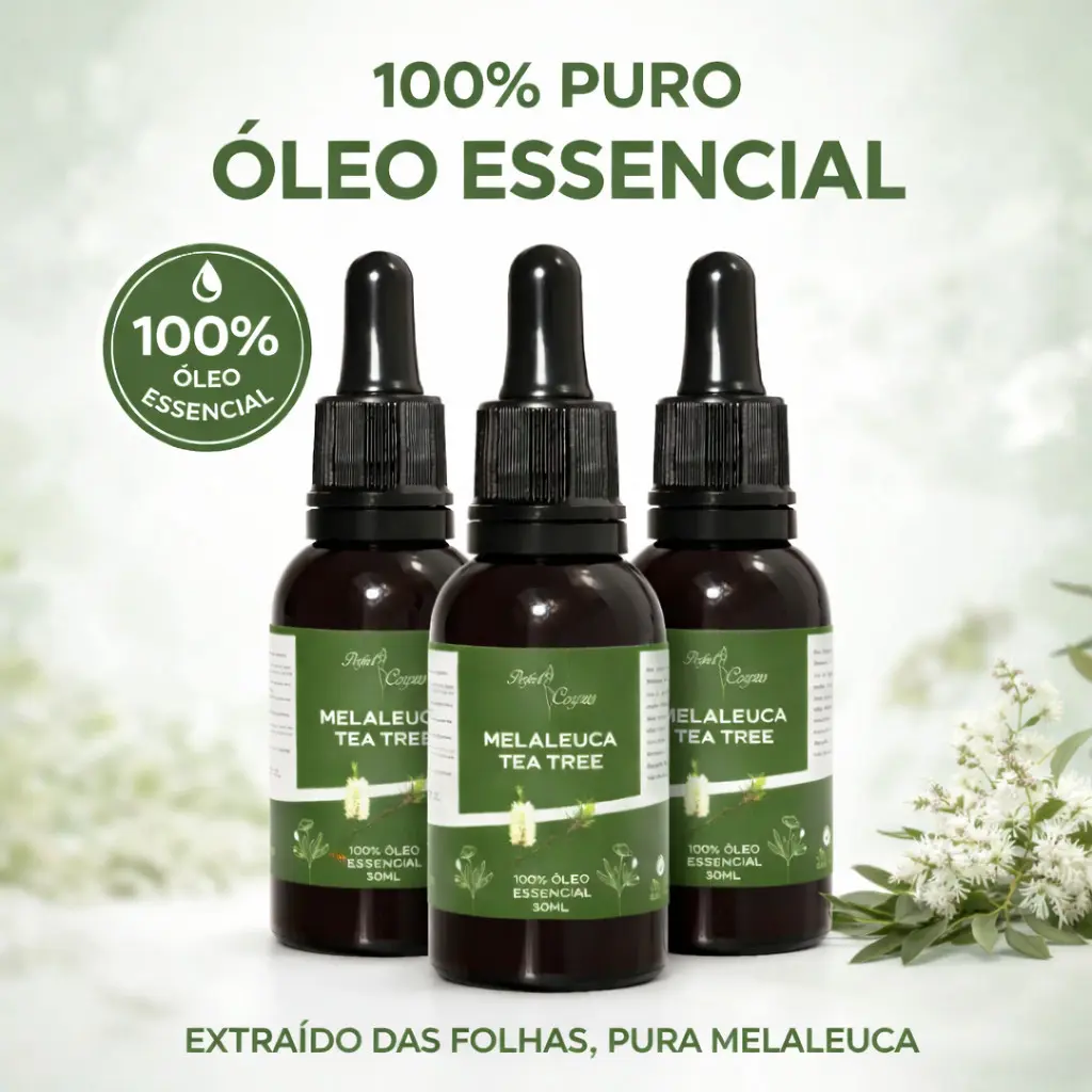 Óleo Essencial De Melaleuca 100% Puro 30ml Contra Micose Acne - 1