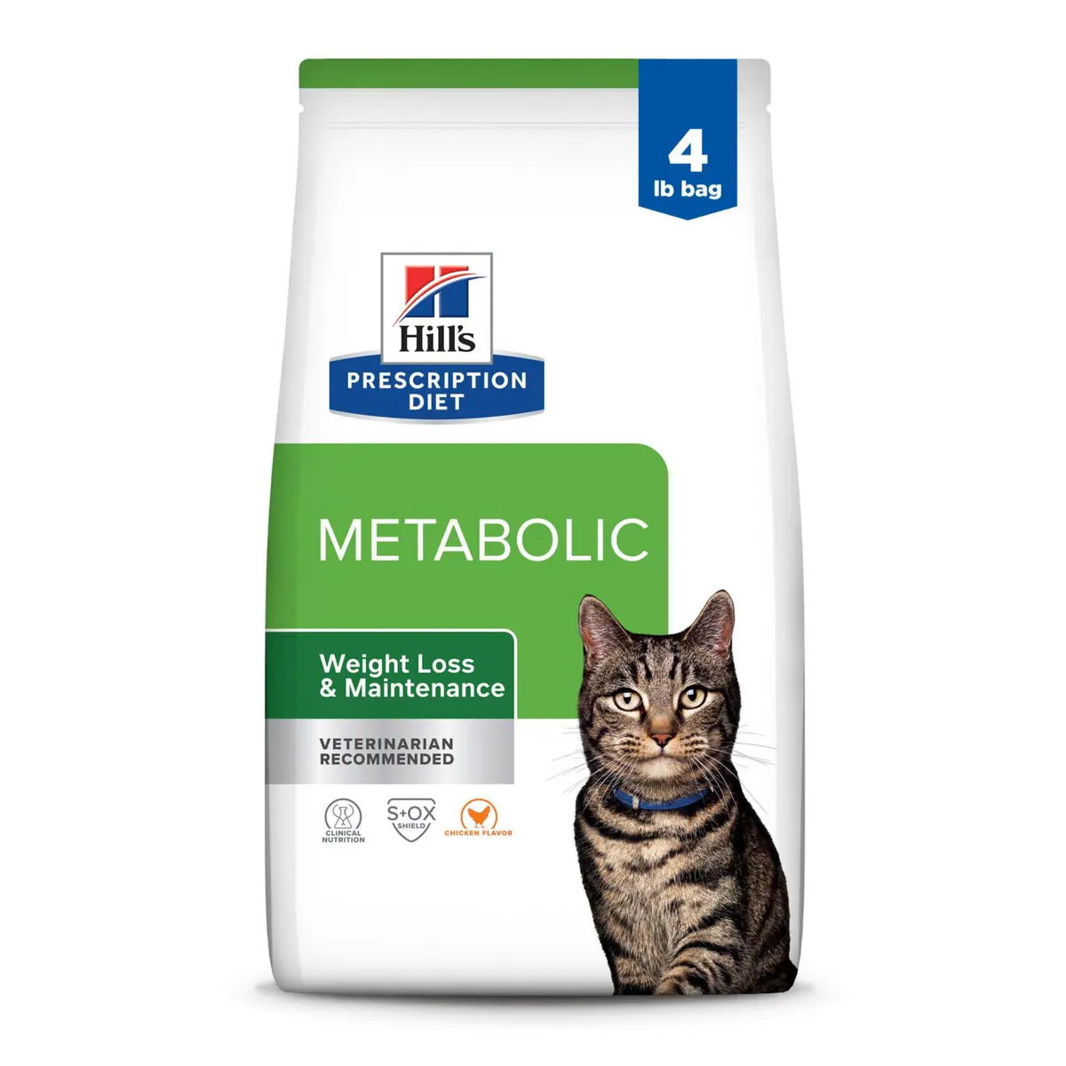 Hill's Prescription Diet Metabolic Controle de Peso Coadjuvante Ração Seca Gatos Todos os Portes Adultos 1,8kg