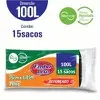 Saco de Lixo Reforçado 100L Tipo E c/ 15 un. - 1