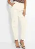 Sawary Jeans - Calça Off White em Jeans - 1
