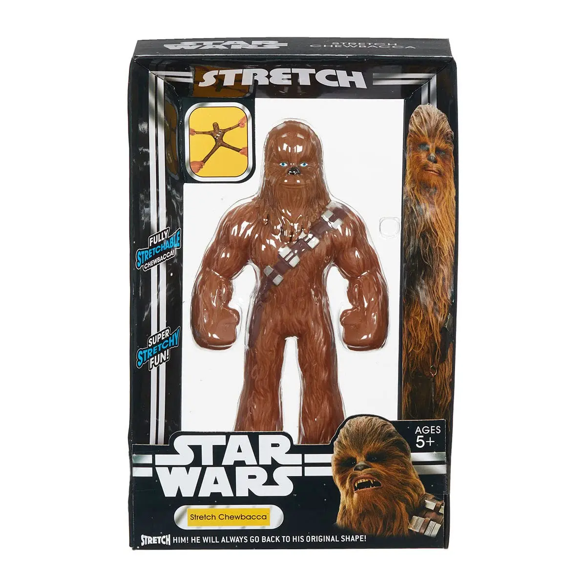 Sunny, Star Wars, Stretch, Boneco Elático do Chewbacca, 17 cm