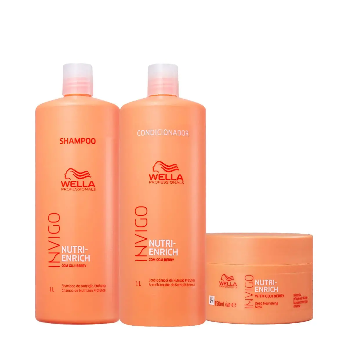 Kit Wella Professionals Invigo Nutri-Enrich Salon Máscara P (3 produtos)
