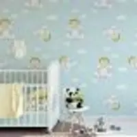 Papel De Parede Bebê Quarto Infantil Anjinhos Lavável N3936 - 1