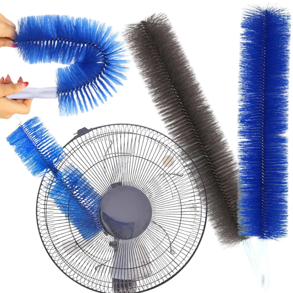 Escova Microfibra Flexível Ventilador Removedor Poeira Multiuso Limpeza Janela Ar Condicionado
