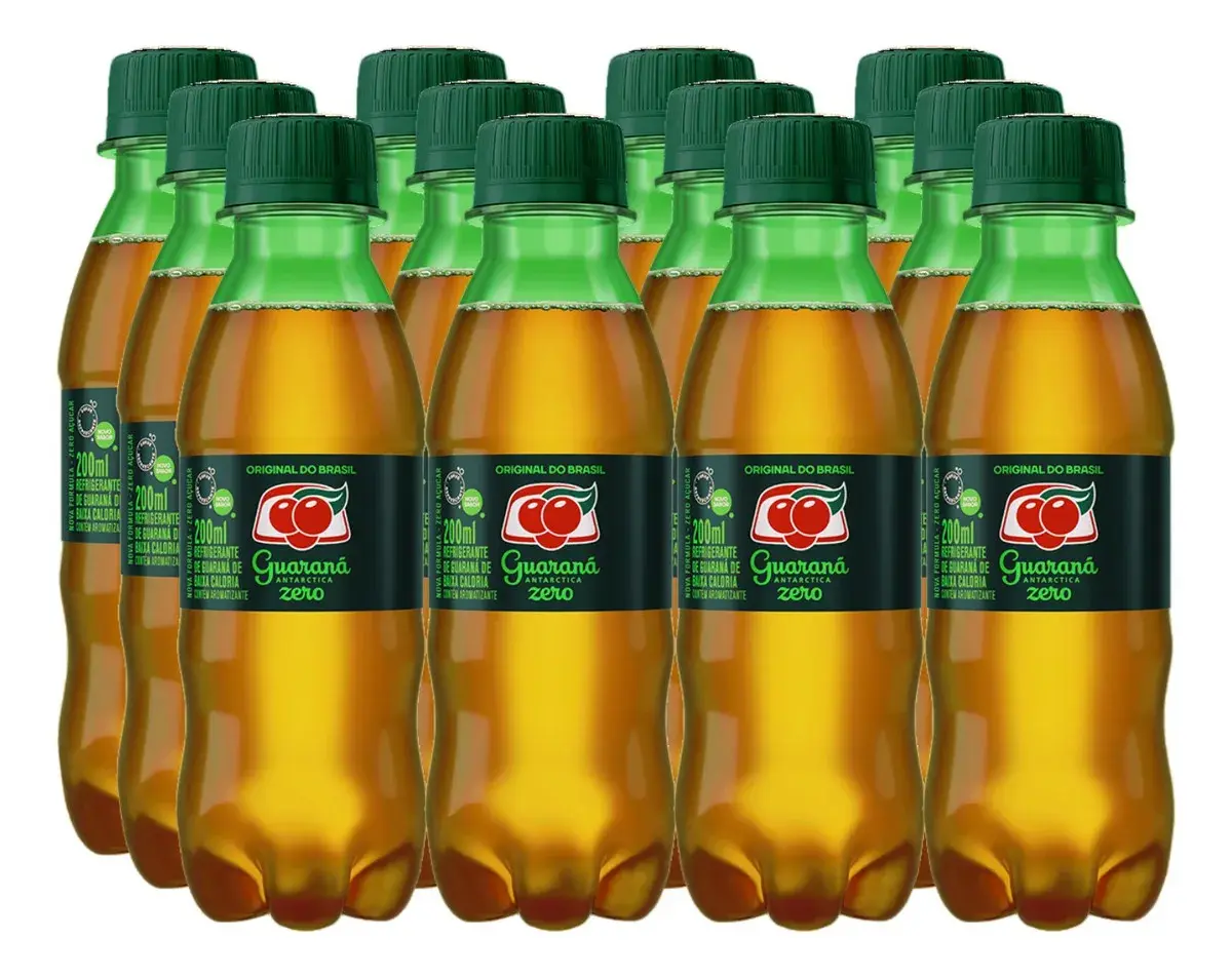Refrigerante Guaraná Zero Açúcar Guaraná Antarctica 200ml Kit Com 12