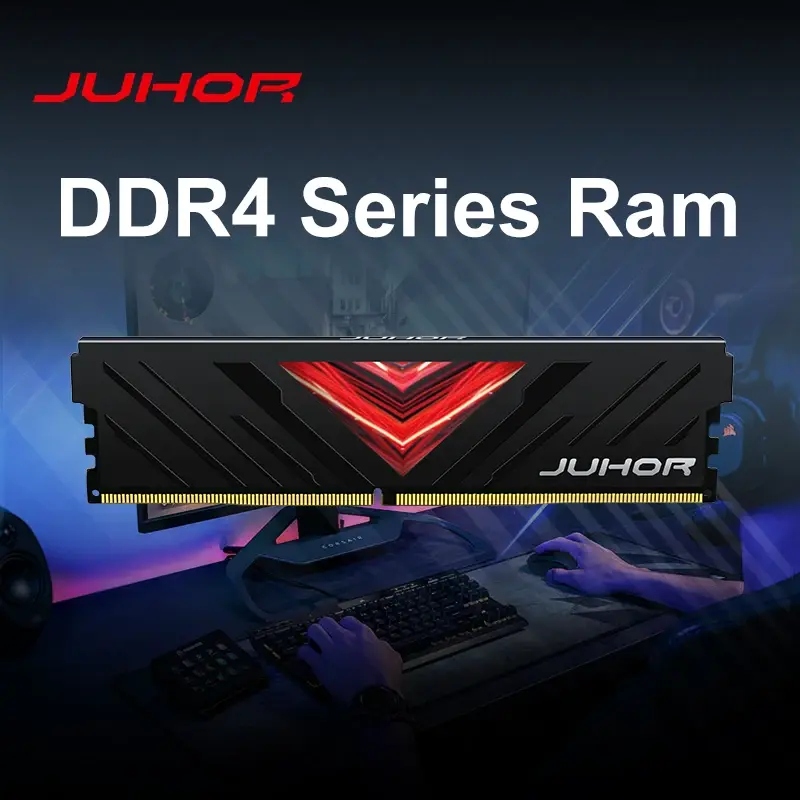 Memória RAM JUHOR DDR4 8GB 16GB 3200MHz para Computador Desktop DIY - 1