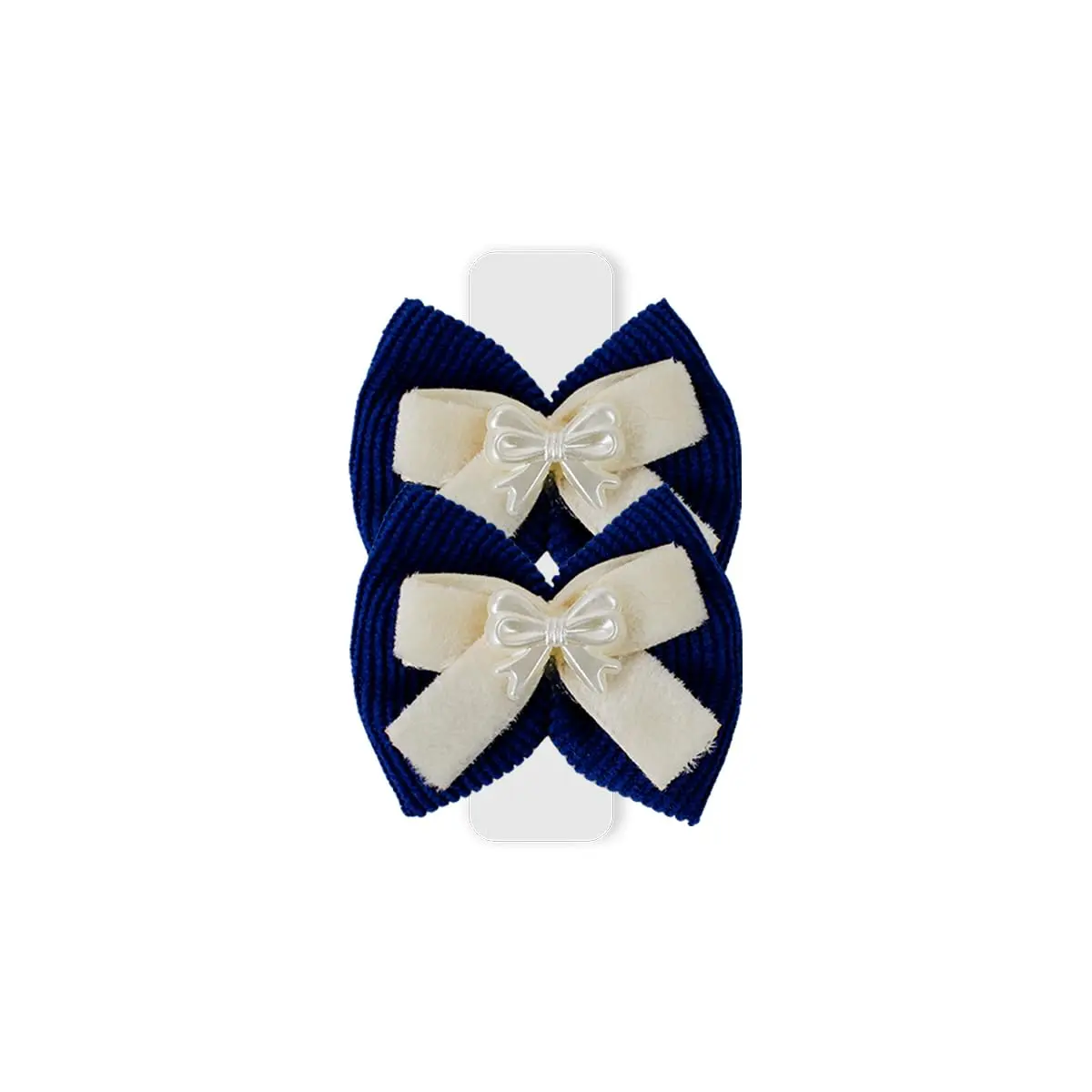 Laço Luxo Cotelê Azul Royal, P 2un