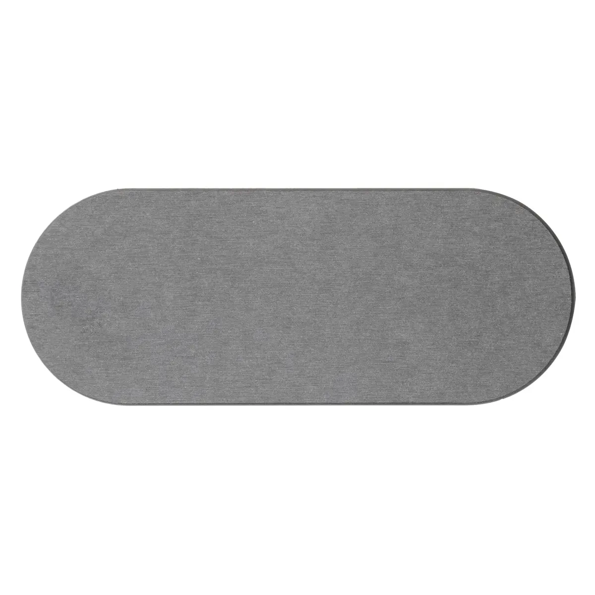 LYOR - Bandeja Oval Absorvente para Pia 28cm x 11cm Cinza Escuro Pedra Diatomita - 1