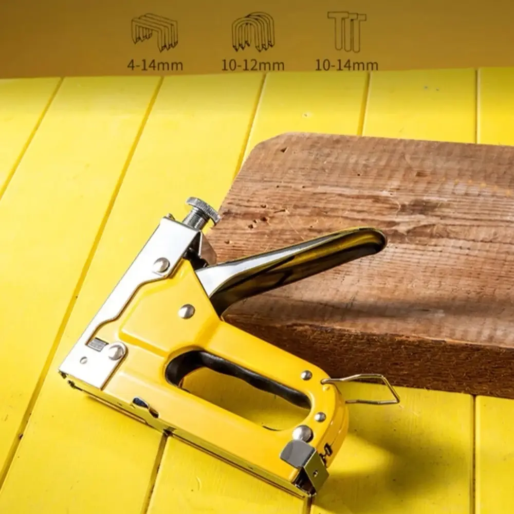 Grampeador Manual Profissional Alta Pressao para Tapeceiro com 600 Grampos Kit Completo e Resistente - 1
