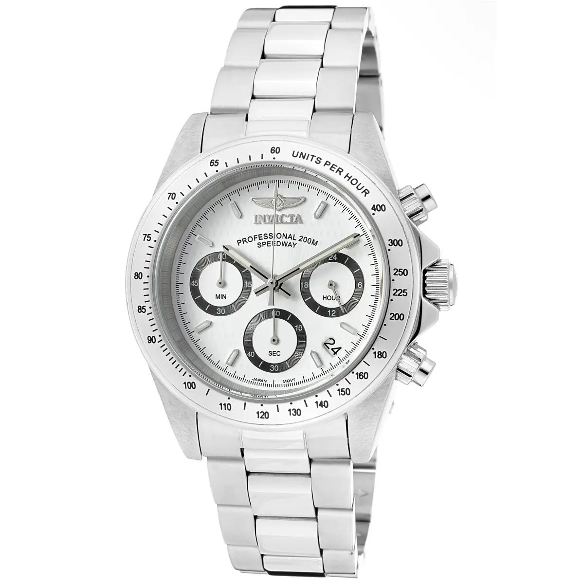Invicta Relógio masculino Speedway Collection de aço inoxidável