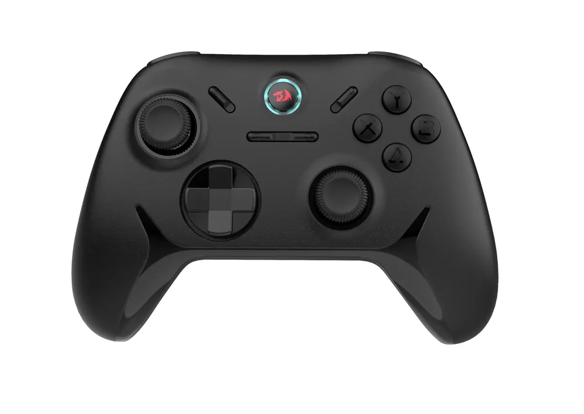 Redragon Controle Gamer Tophis G821 Gamepad Sem Fio 2.4GHz USB-C Analógicos e Gatilhos Hall Effect Compatível c/ PC e Xbox Preto