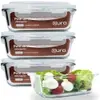 Conjunto 10 Potes de Vidro 640ml com Trava - 1