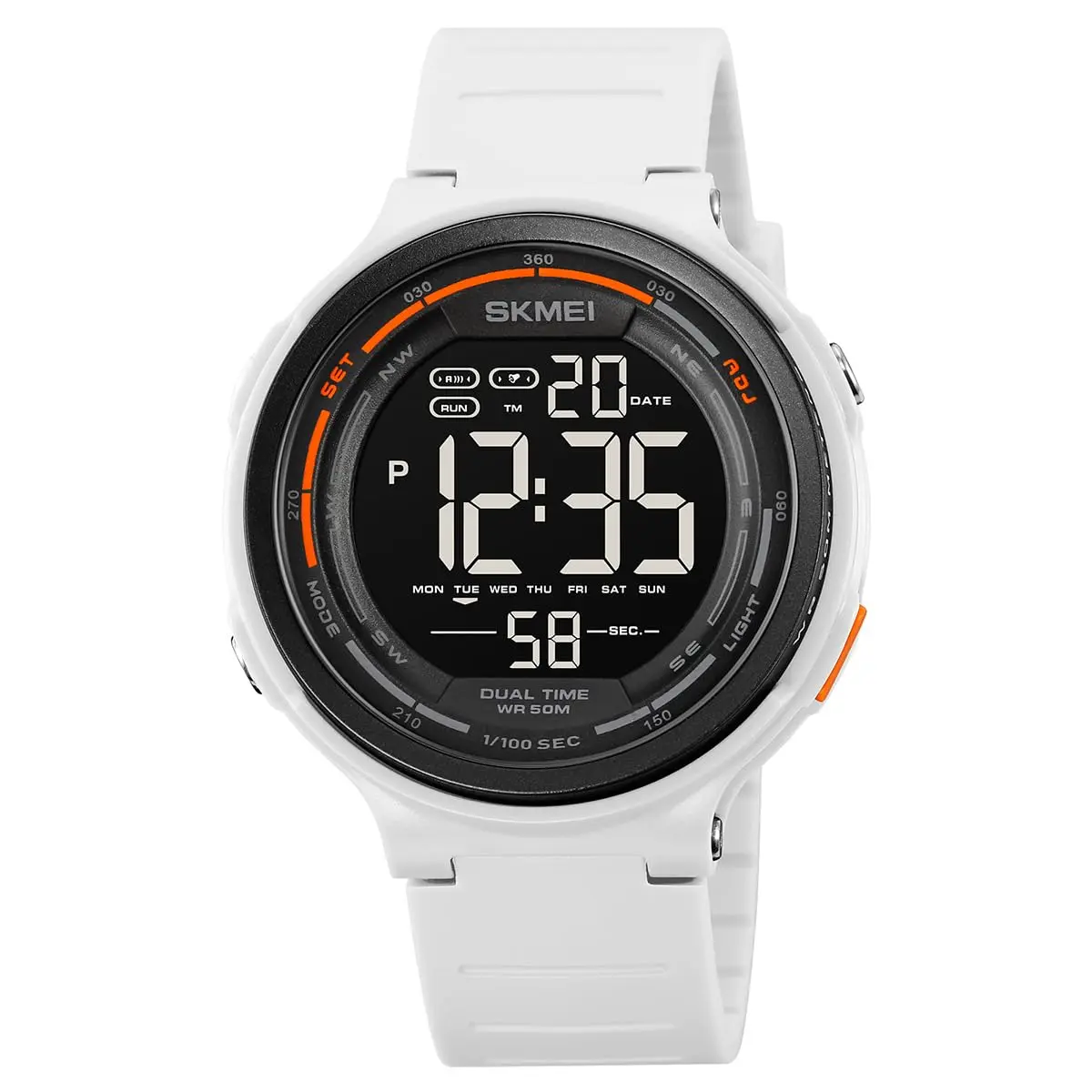 Relógio Digital Masculino Esportivo, Resistente à Água 50M, Display LCD Clara, Pulseira de Silicone Premium Macia, Multifuncional (Cronômetro/Alarme), Leve para Academia e Corrida Eletrônic