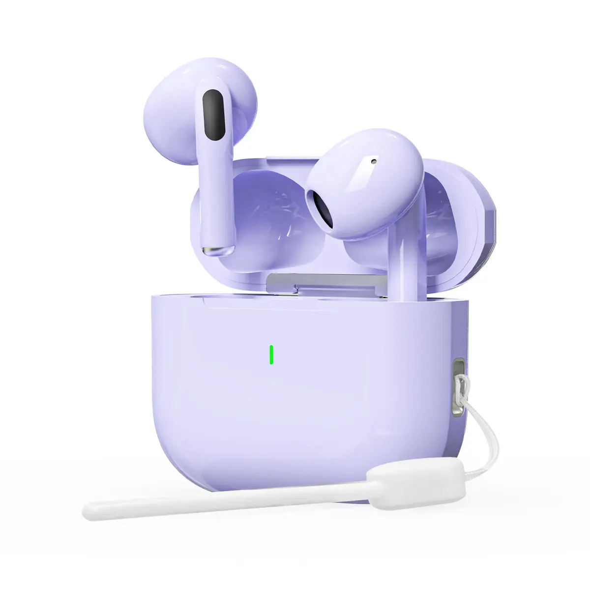Bettdow Fone de Ouvido Bluetooth 5.3, Tipo USB C Fone de Ouvido Sem Fio com Microfone, Esportivo Sem Fio Bluetooth À Prova D'água HiFi Com Cancelamento De Ruído e Energia para 40 Horas Totais (roxo)