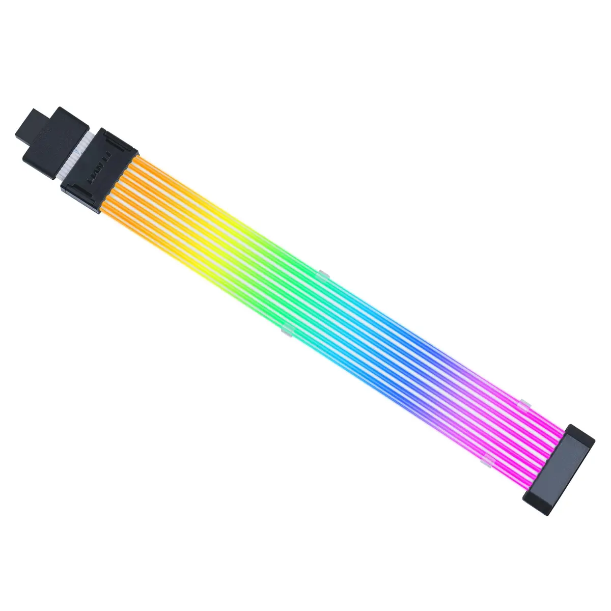 Cabo extensão Lian Li Strimer Wireless ARGB 12+4 Pinos GPU Estreito 90 graus