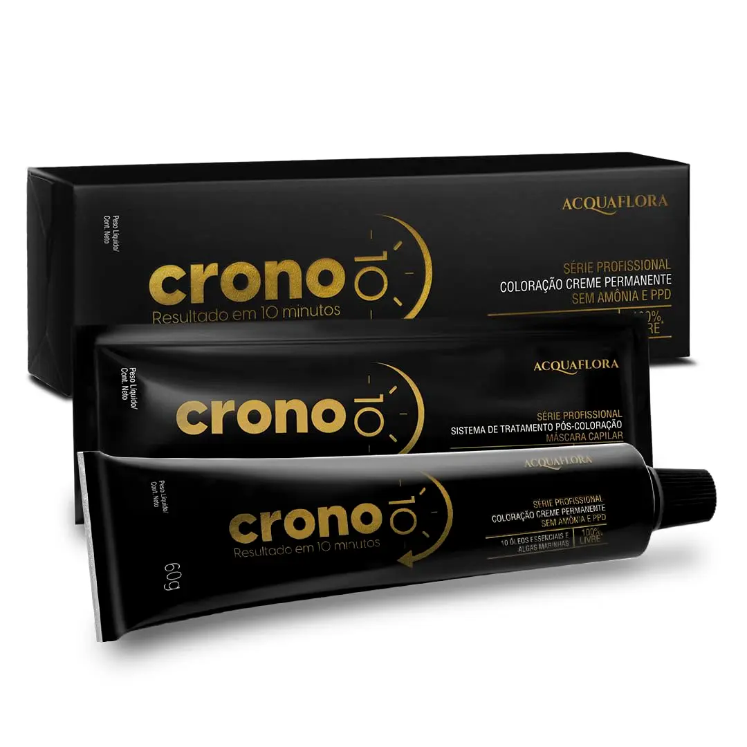5.0 Castanho Claro Coloração Creme Permanente Crono Acquaflora