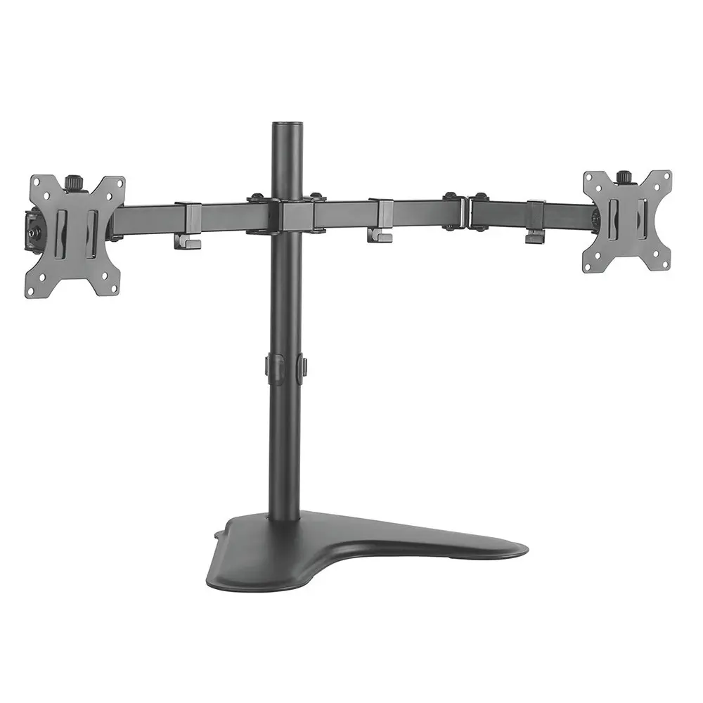 Suporte Articulado para 2 Monitores ELG T1224N, 17 a 32 polegadas | Até 8kg por Monitor, VESA 75x75 e 100x100mm, Ajuste Independente, Giro 360°, Inclinação ±45°, NR17, Modelo T1224N