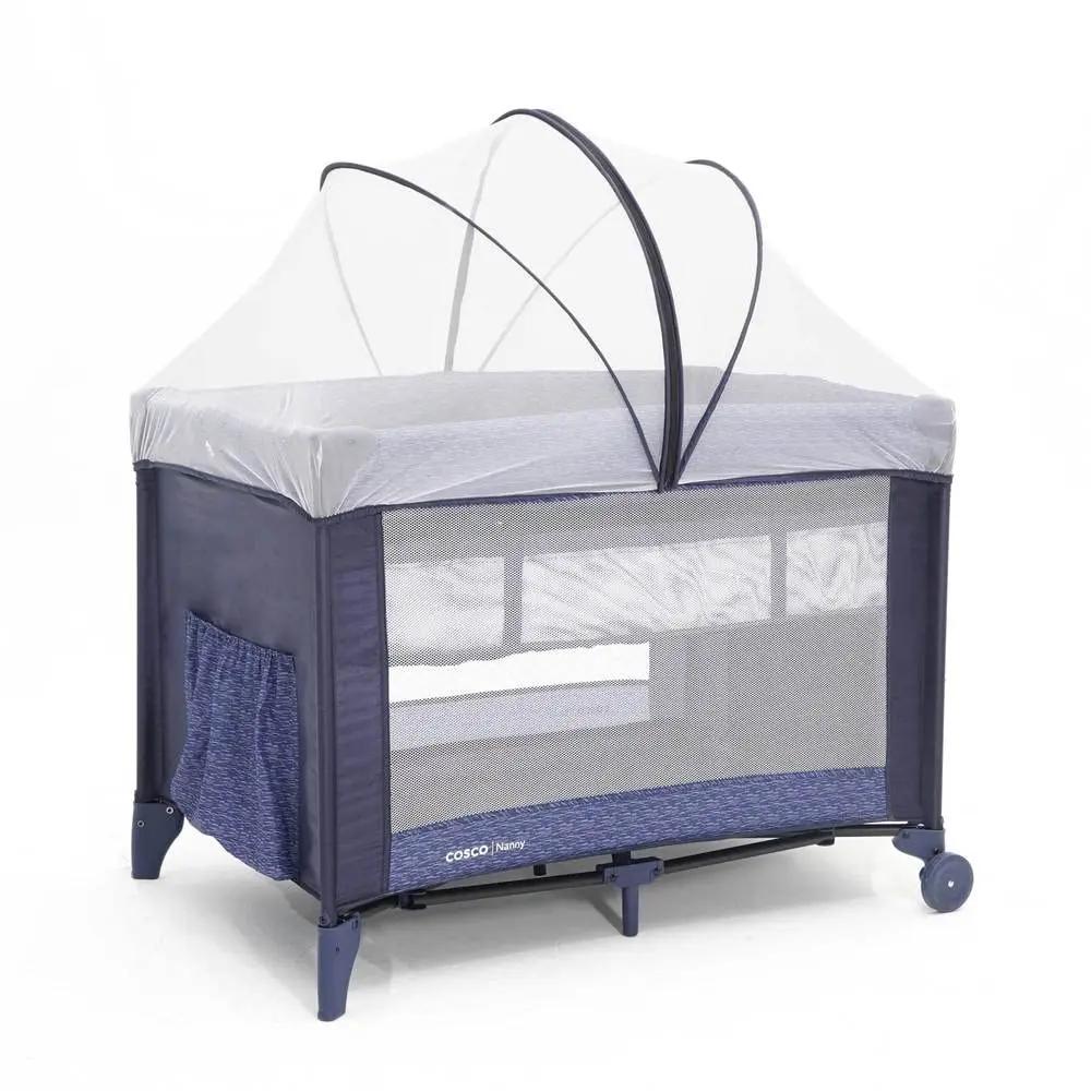 Cosco Kids, Berço Nanny, 0 a 18kg, Azul Rajado - 1