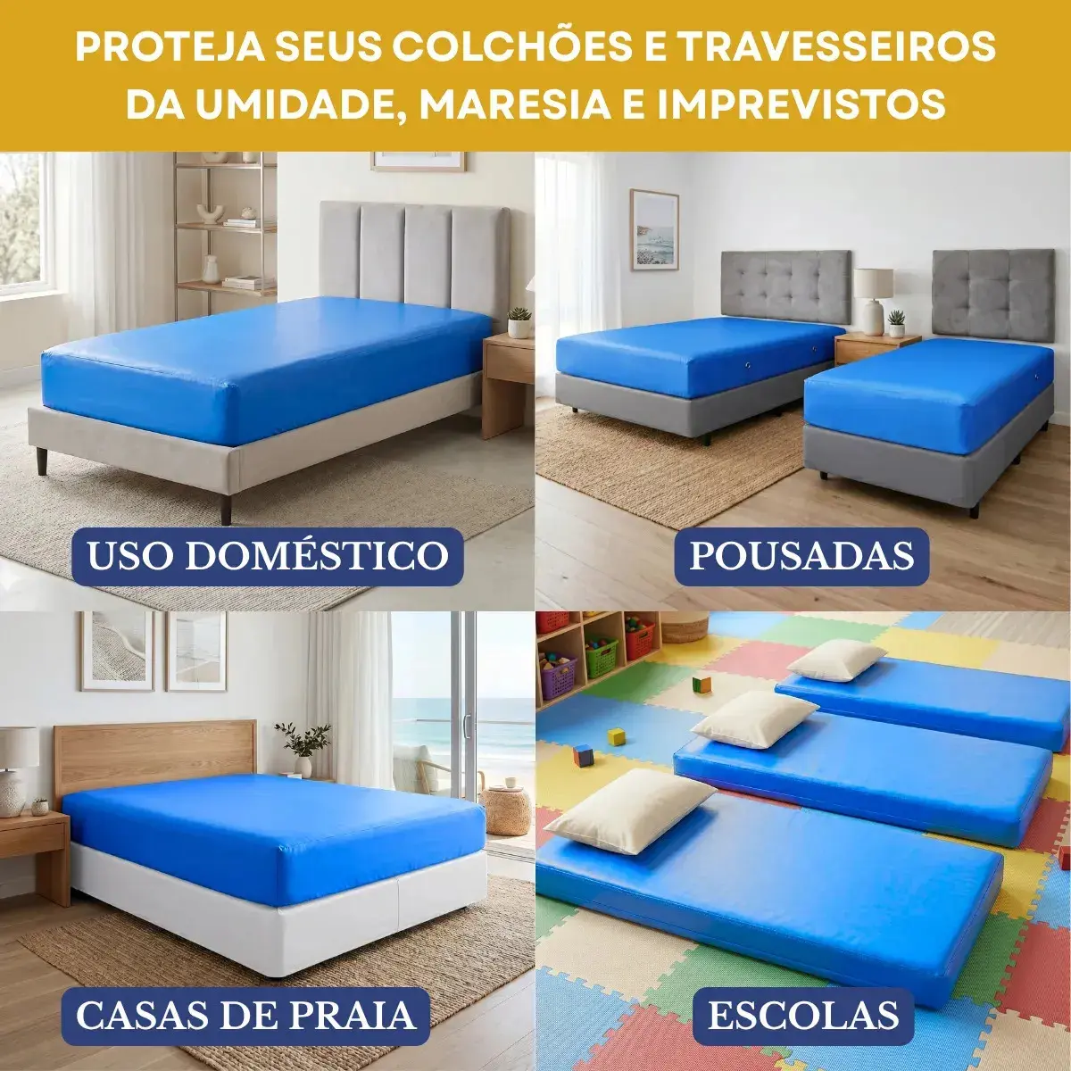 Capa De Colchão Impermeável Hospitalar Antialérgico Solteiro thumbnail 5