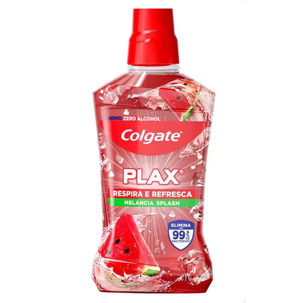 Colgate Plax Respira e Refresca Melancia Enxaguante Bucal sem Álcool, 1L